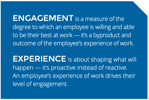 Engagement and experience definitions
