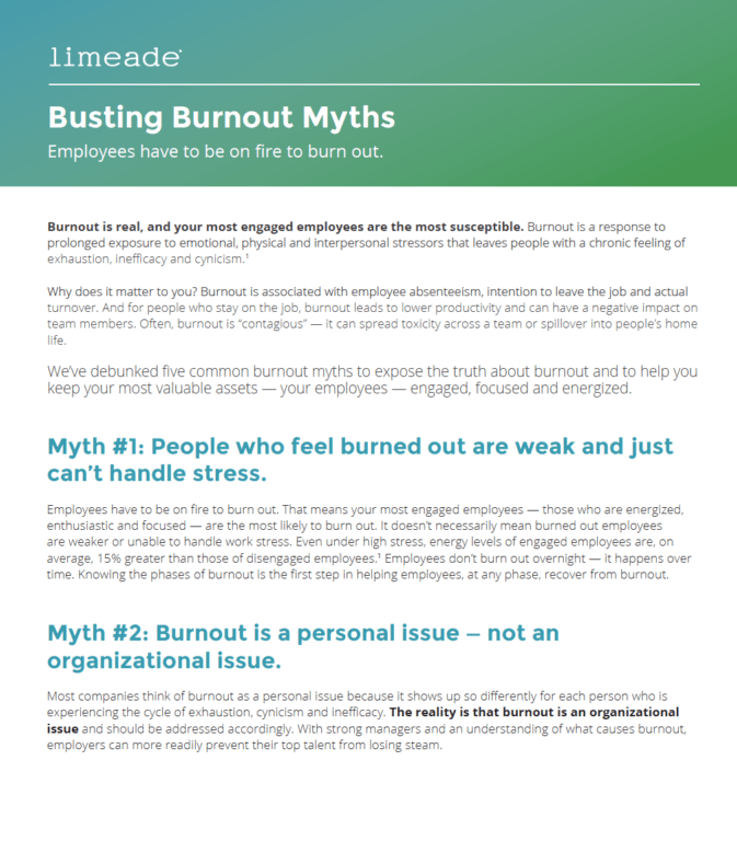 Busting burnout myths