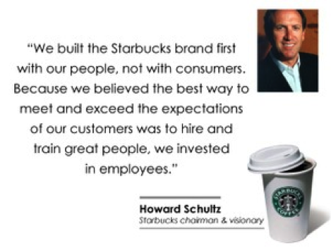 starbucks quote 300x225 - Starbucks: Putting employees first