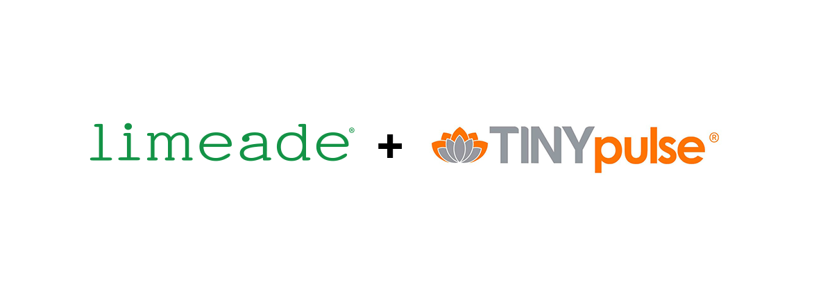 Limeade logo with plus sign and then TinyPulse logo